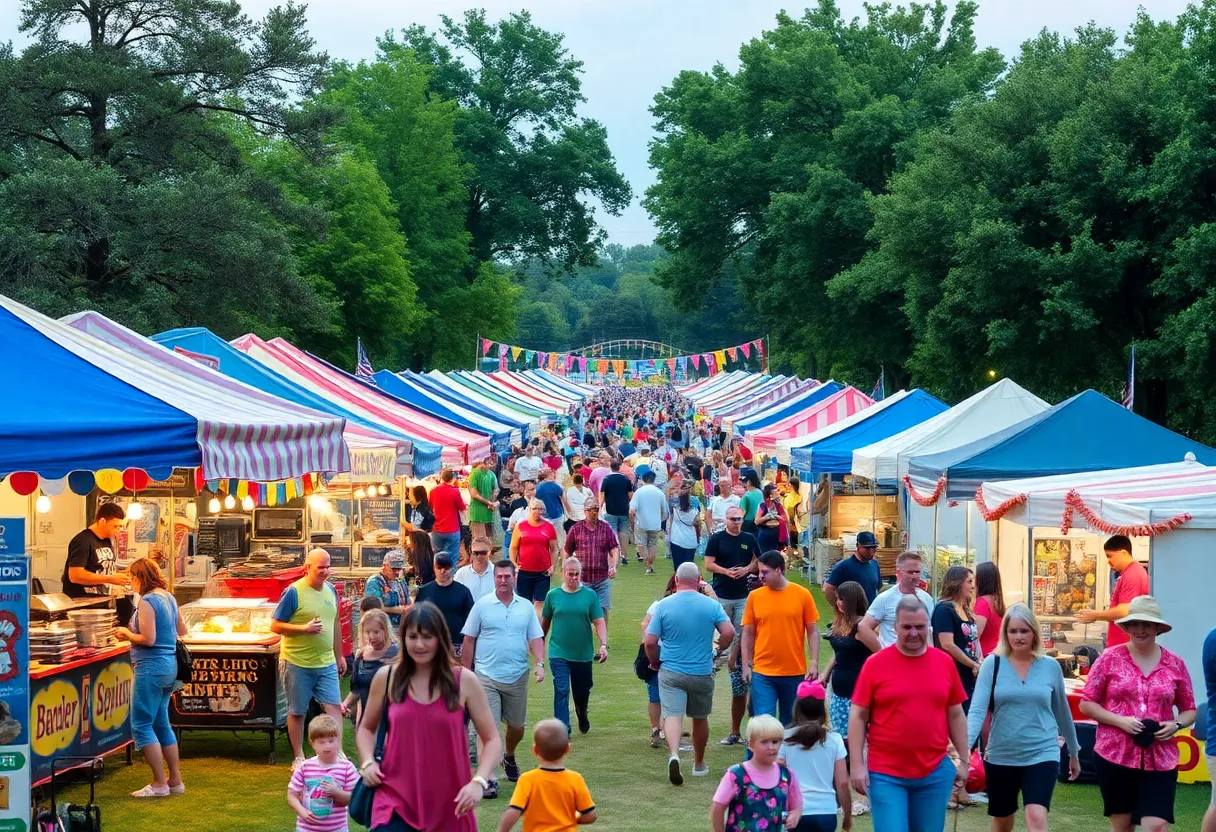Families enjoying a colorful Labor Day festival in Metro Detroit