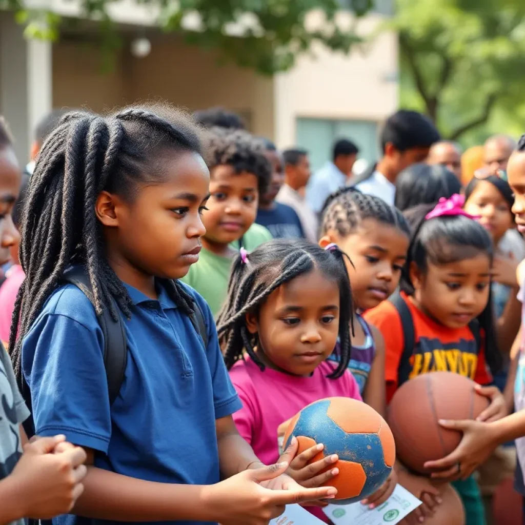 Youth participating in community programs in Metro Detroit.