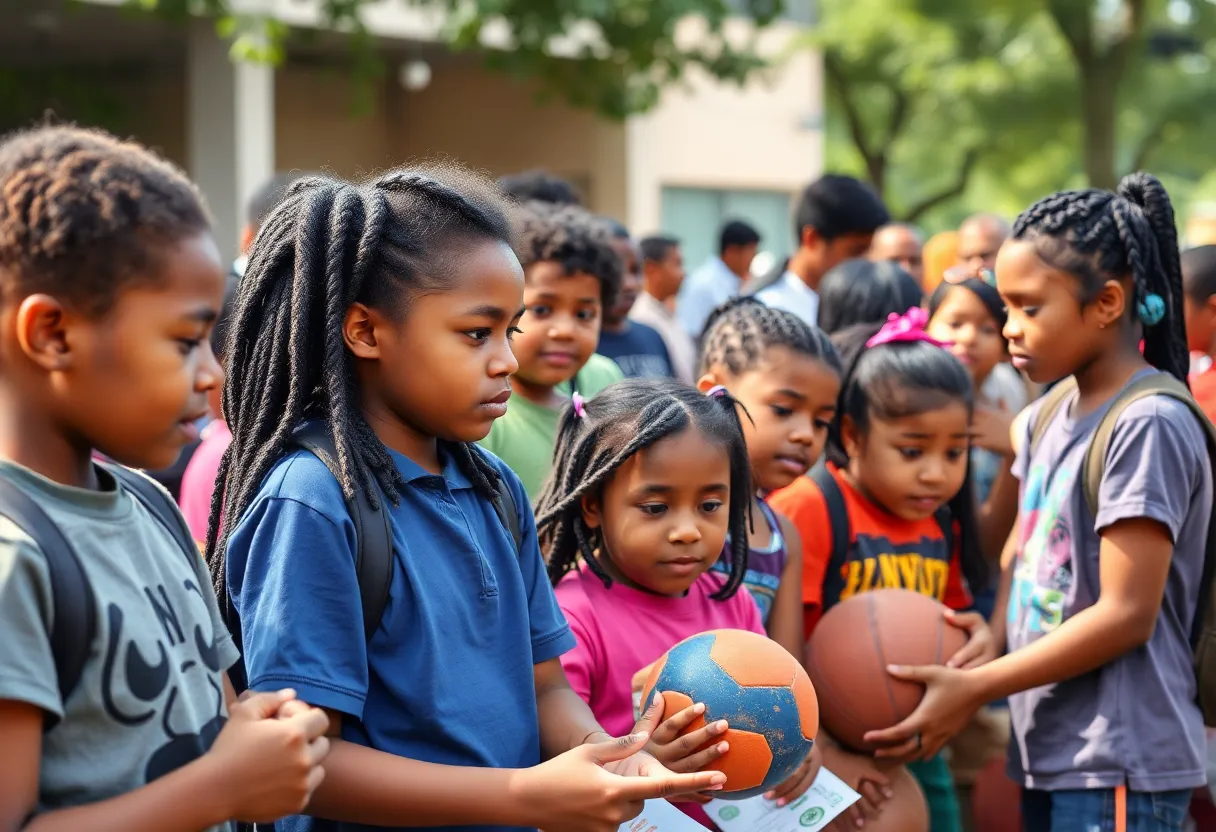 Youth participating in community programs in Metro Detroit.