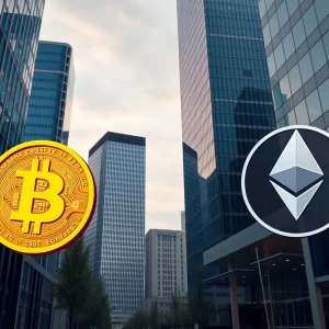 Michigan financial district representing cryptocurrency investments