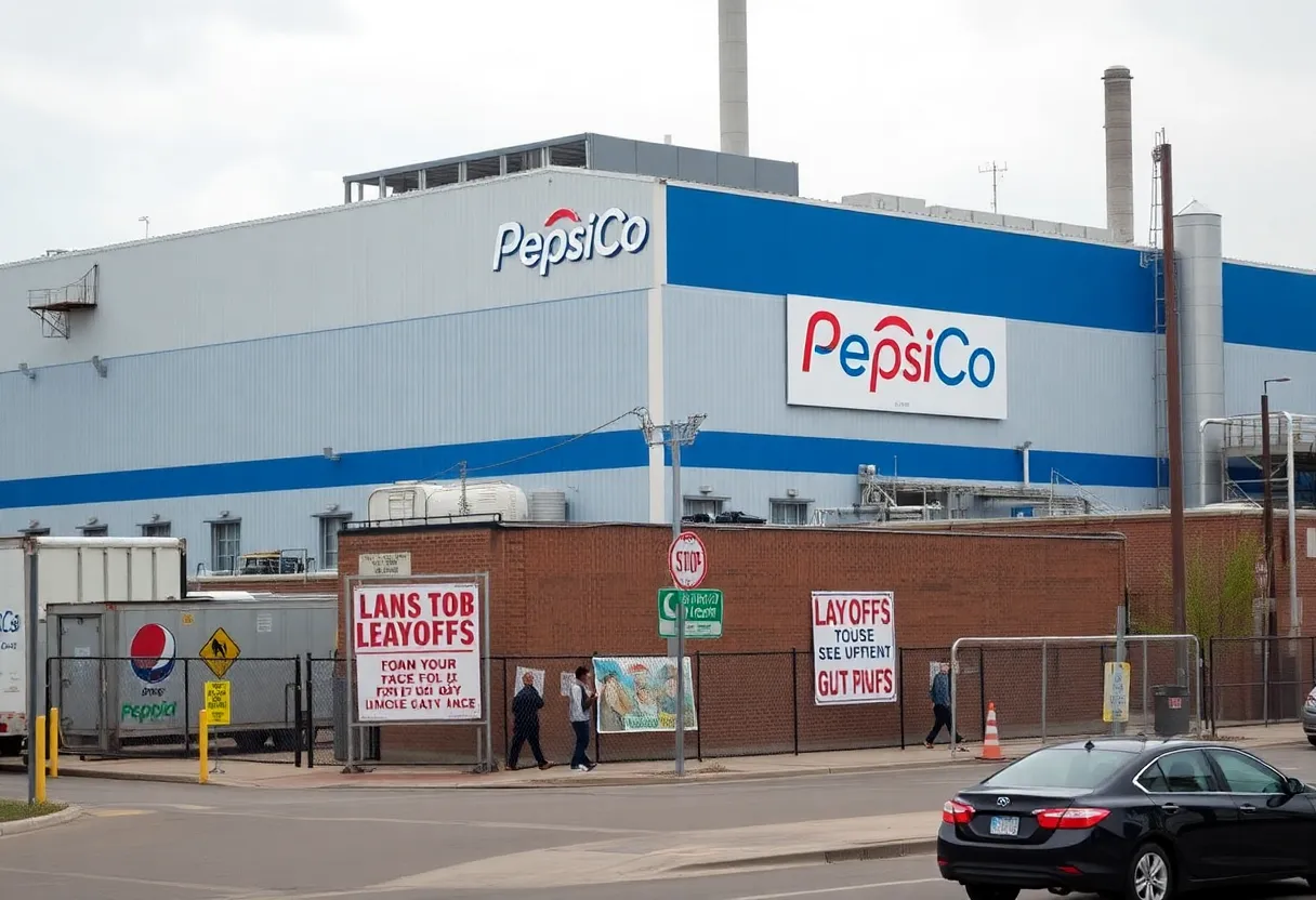 PepsiCo manufacturing plant in Detroit showing signs of layoffs