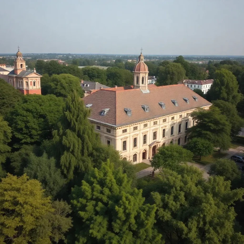 Exterior of Sacred Heart Major Seminary in Detroit