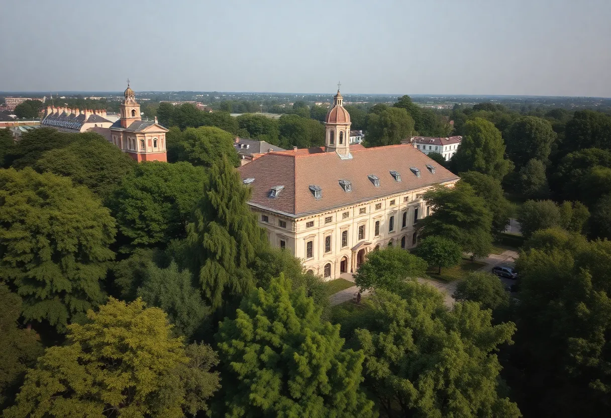 Exterior of Sacred Heart Major Seminary in Detroit