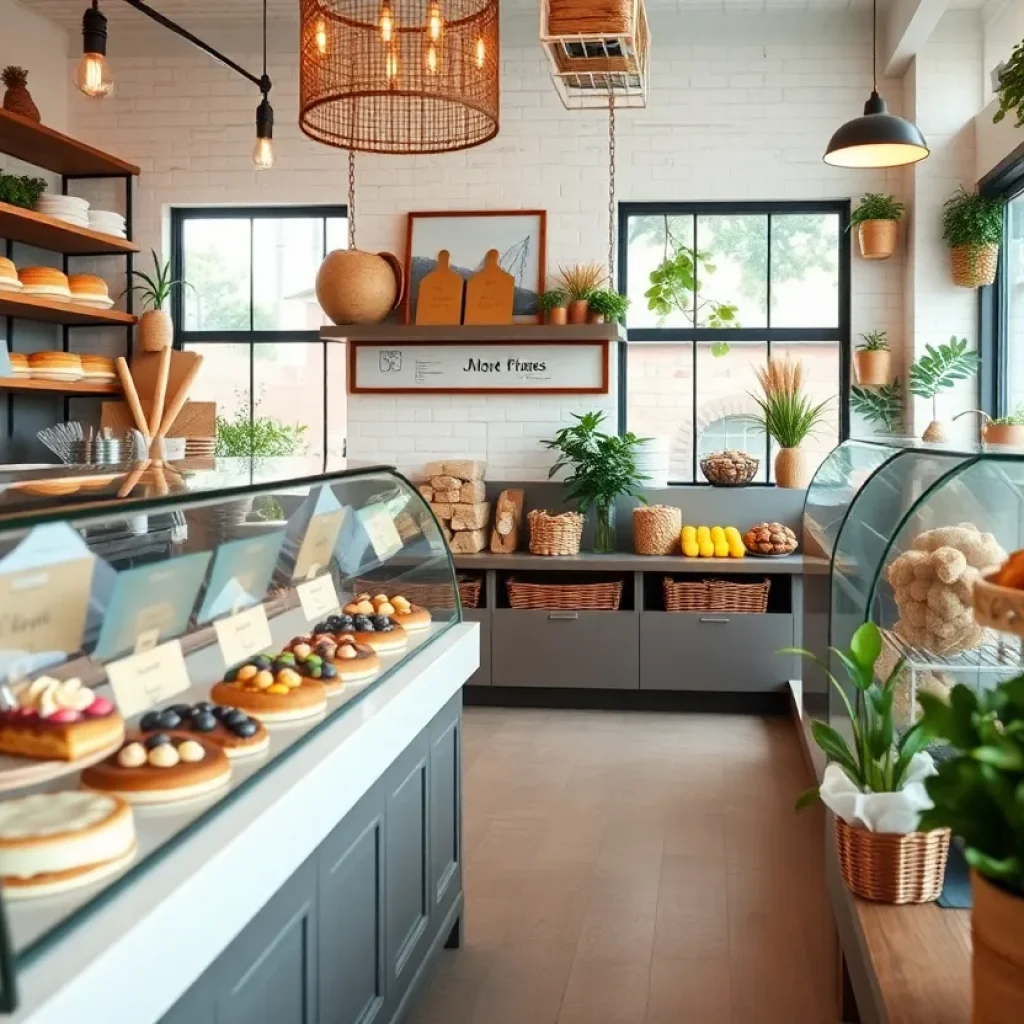 Interior view of Warda Pâtisserie showcasing pastries