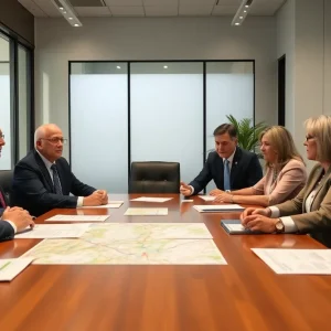 Meeting between Michigan Governor and President discussing economic issues