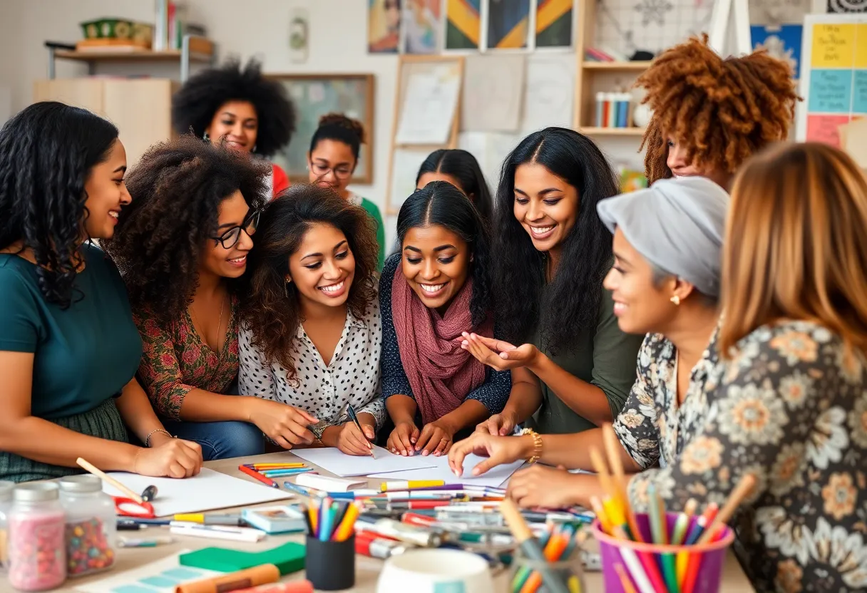 Group of women participating in financial literacy workshop