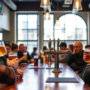 Yuengling beers on tap in a Michigan bar
