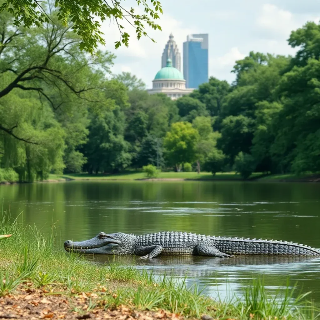 Scenic view of Belle Isle Park with lush greenery and water