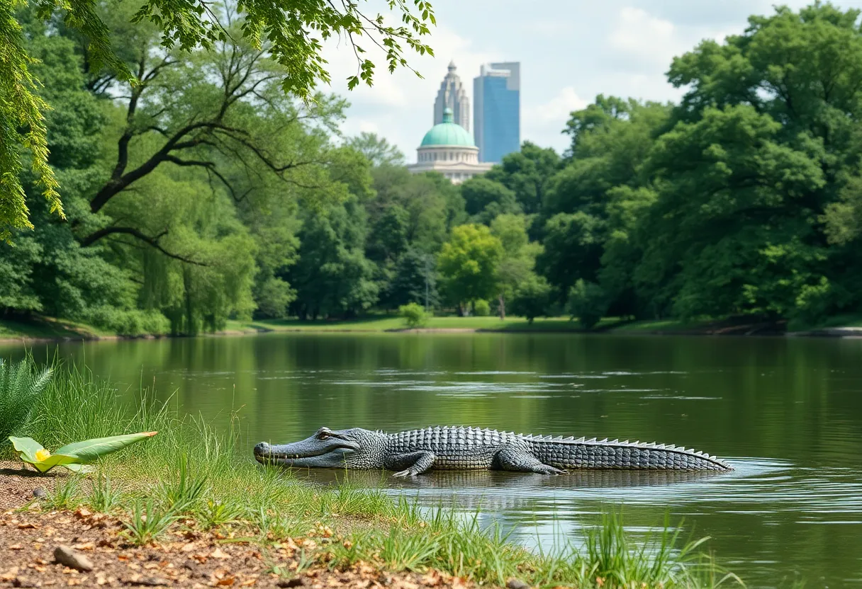 Scenic view of Belle Isle Park with lush greenery and water