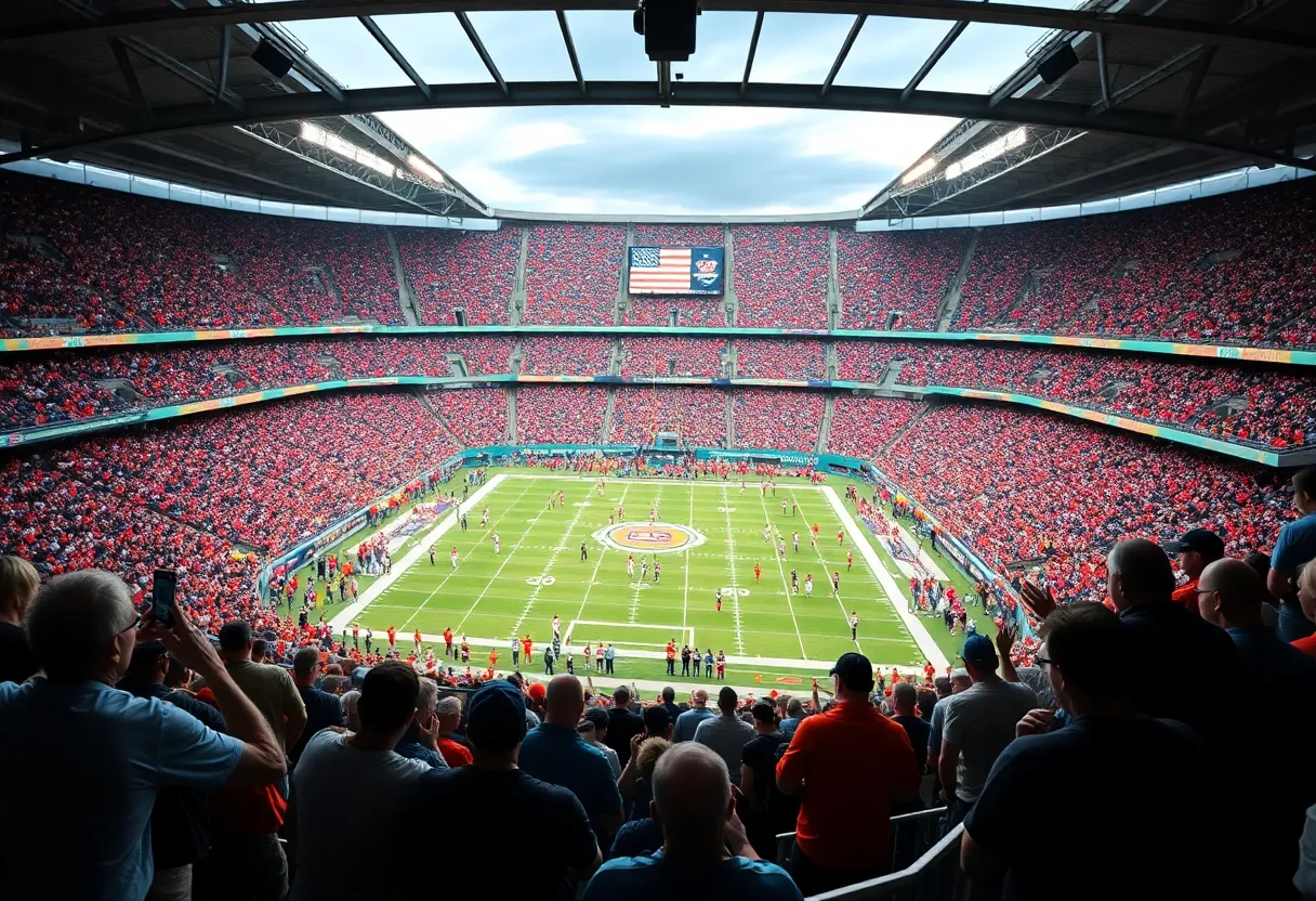 Football game action between the Cleveland Browns and Detroit Lions