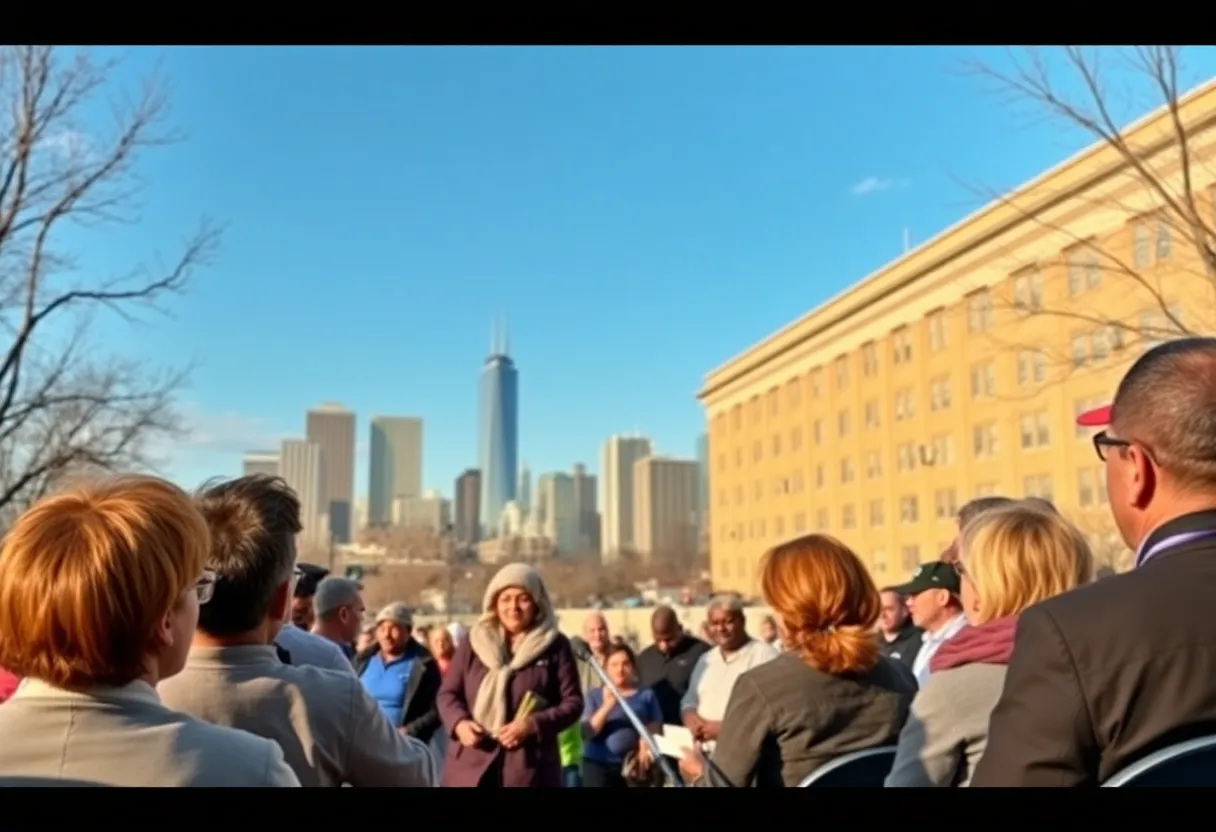 Residents discussing federal troop deployment concerns in Detroit