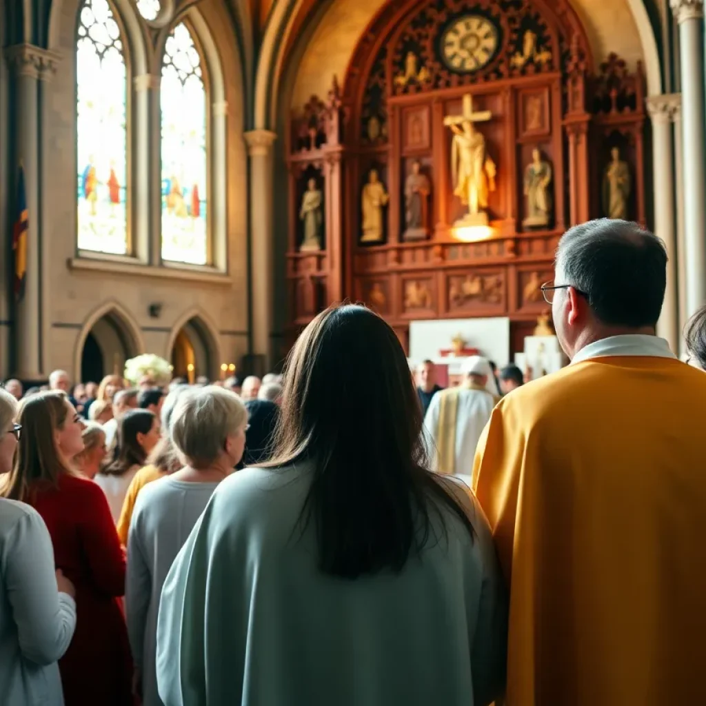 Celebration of community service at the Cathedral of the Most Blessed Sacrament.