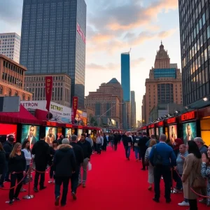 Red carpet at the Detroit Black Film Festival