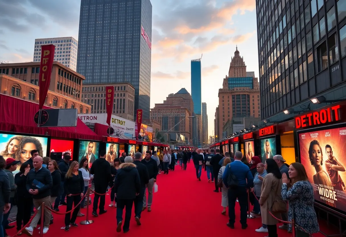 Red carpet at the Detroit Black Film Festival