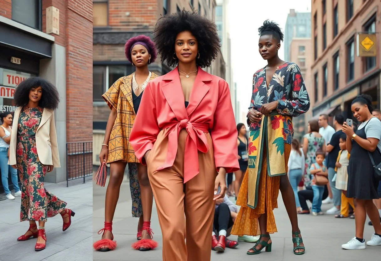 Vibrant display of Detroit's fashion scene highlighting sustainability and local talent.