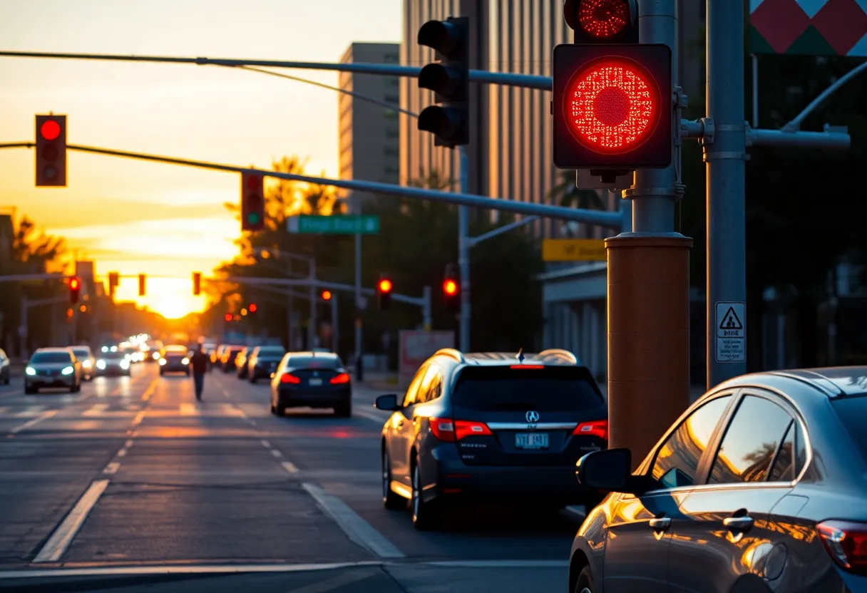 A Detroit intersection highlighting traffic safety concerns