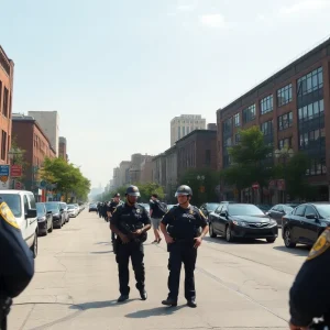 HERE Branding Bundle Detroit cityscape highlighting community safety efforts