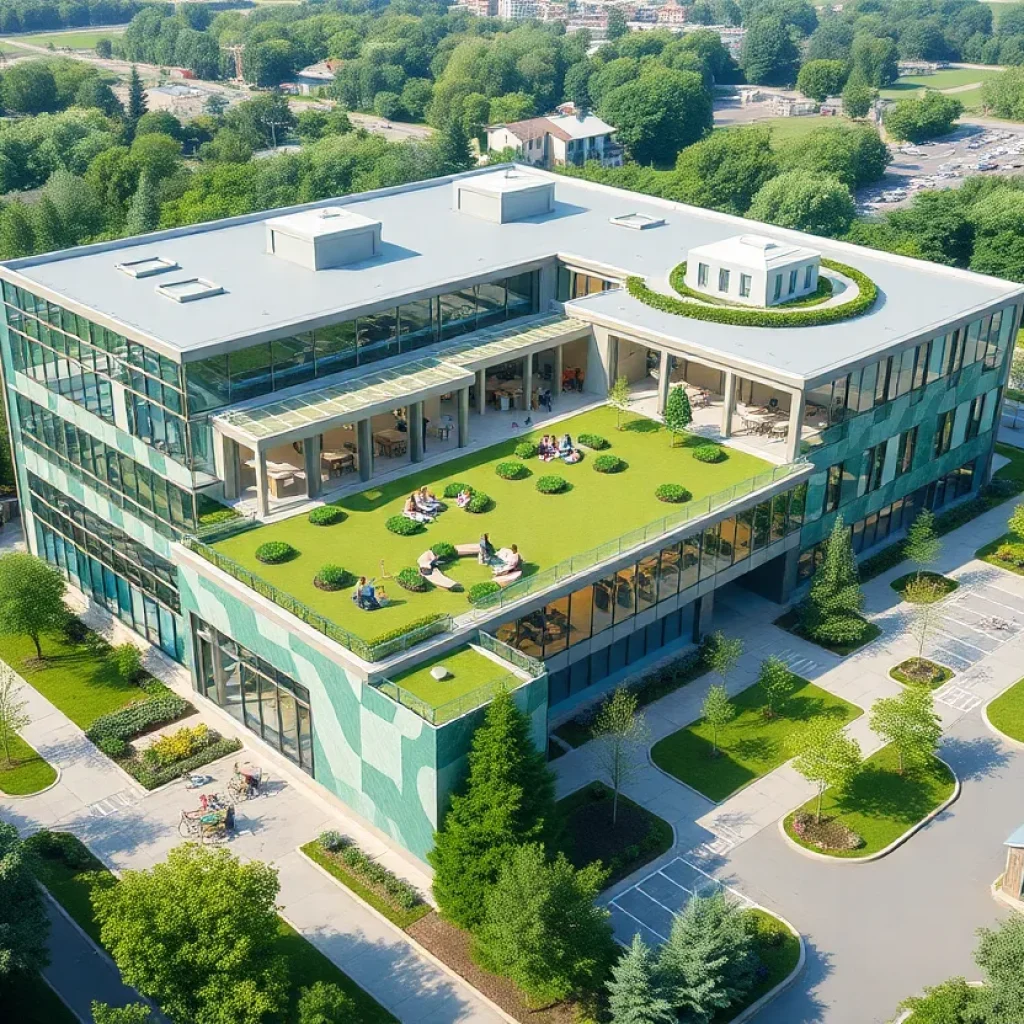 Architectural design of the new Ford headquarters