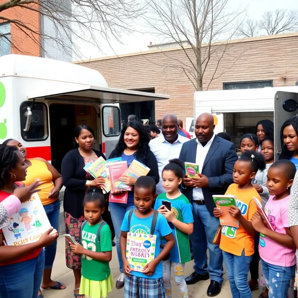 Community members at the MetPlus.org grand opening event in Detroit