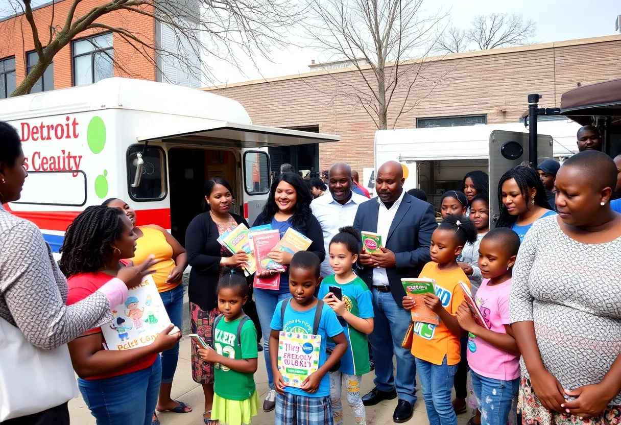 Community members at the MetPlus.org grand opening event in Detroit