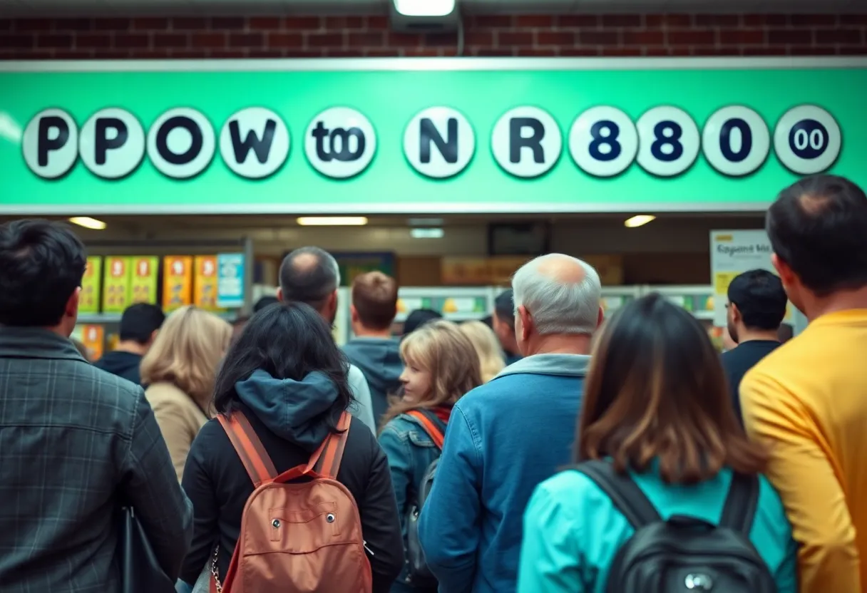 Customers buying Powerball lottery tickets in Metro Detroit