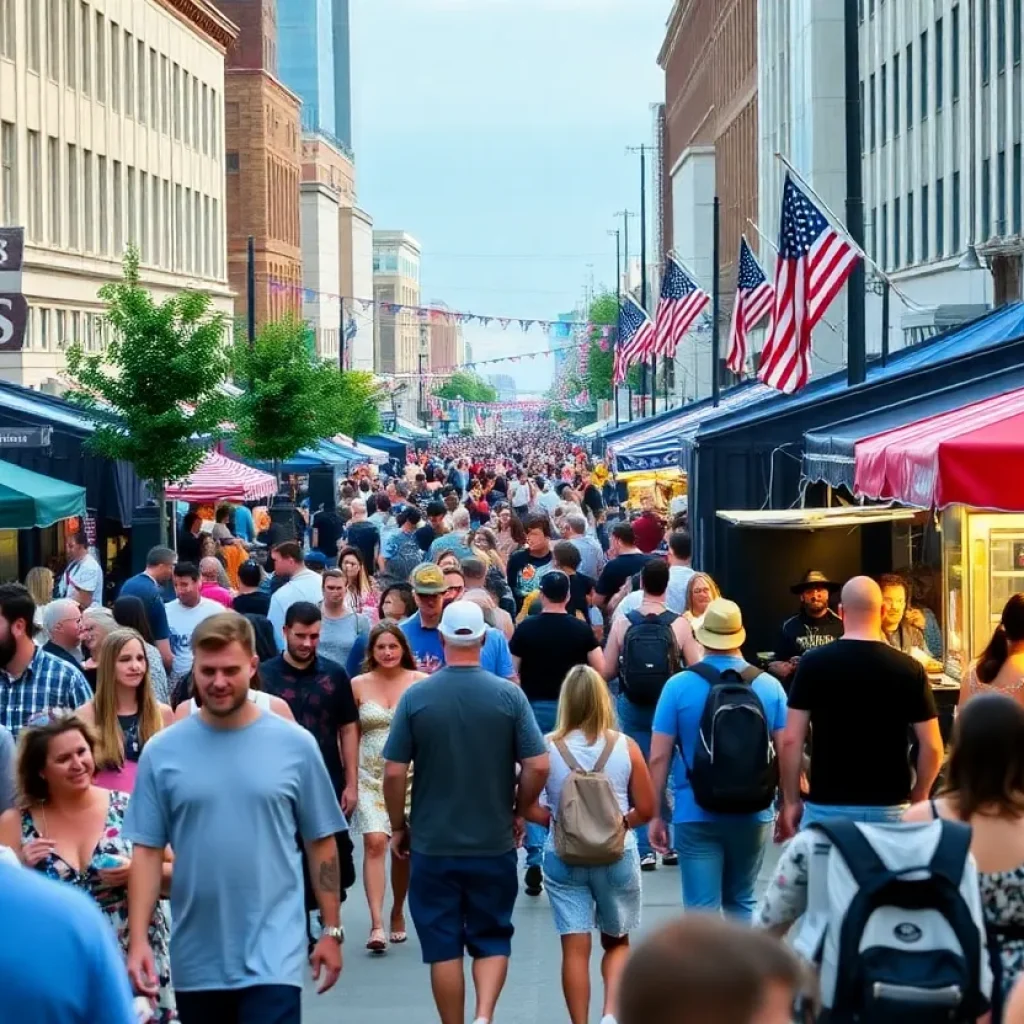 People enjoying various events in Metro Detroit during the holiday weekend.