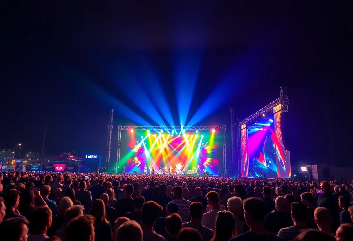 Audience enjoying My Chemical Romance concert in Detroit