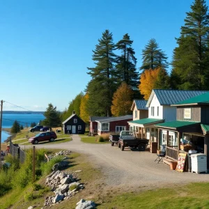 A scenic view of northern Michigan featuring local businesses and community engagement.