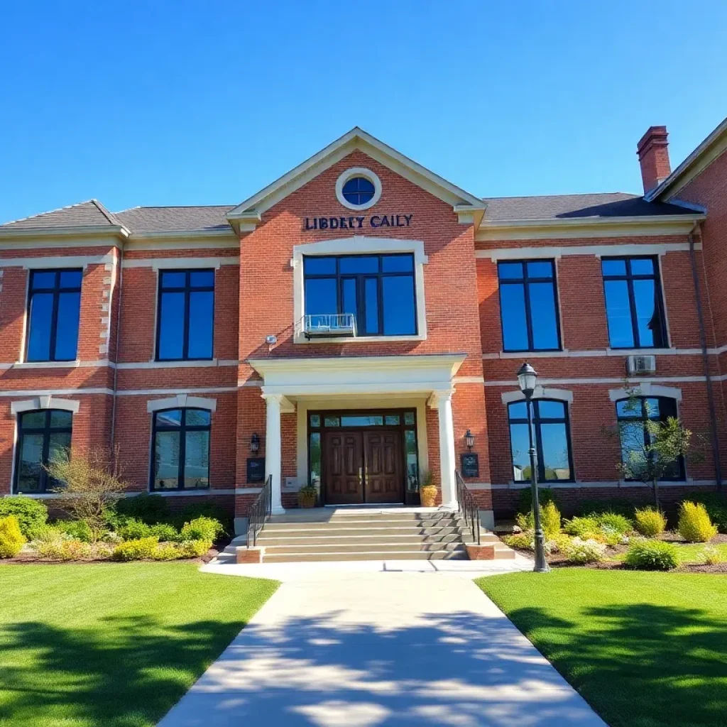 Renovated exterior of the Skillman Branch Library