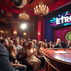 Audience enjoying The Tonight Show taping at the Detroit Opera House