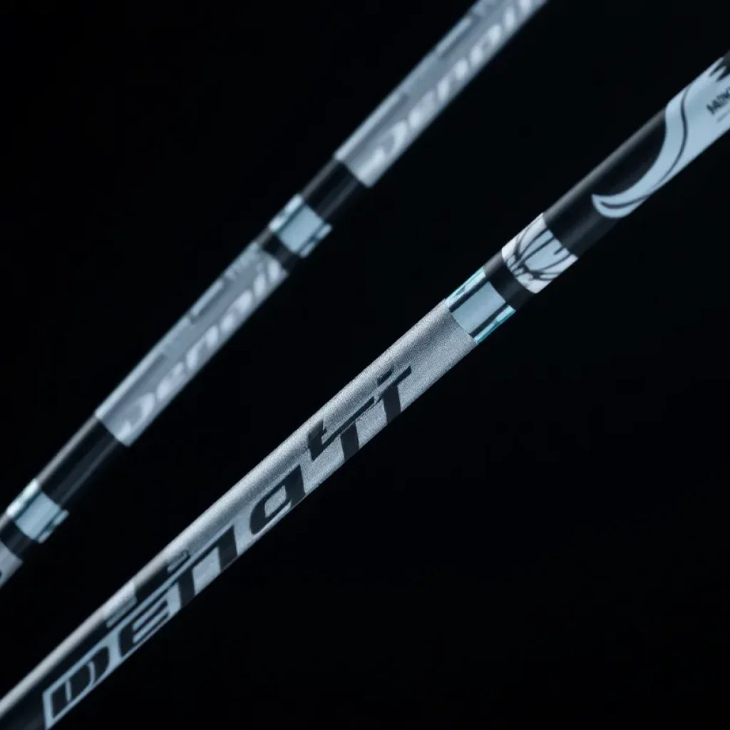 Denali Frost golf shafts by Project X displayed together
