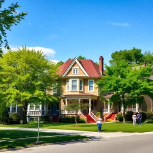 Revitalized homes in a Detroit neighborhood supported by repair grants