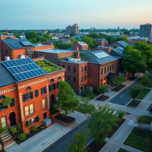 Historic and new sustainable homes in Detroit with green roofs, native gardens and energy-efficient features