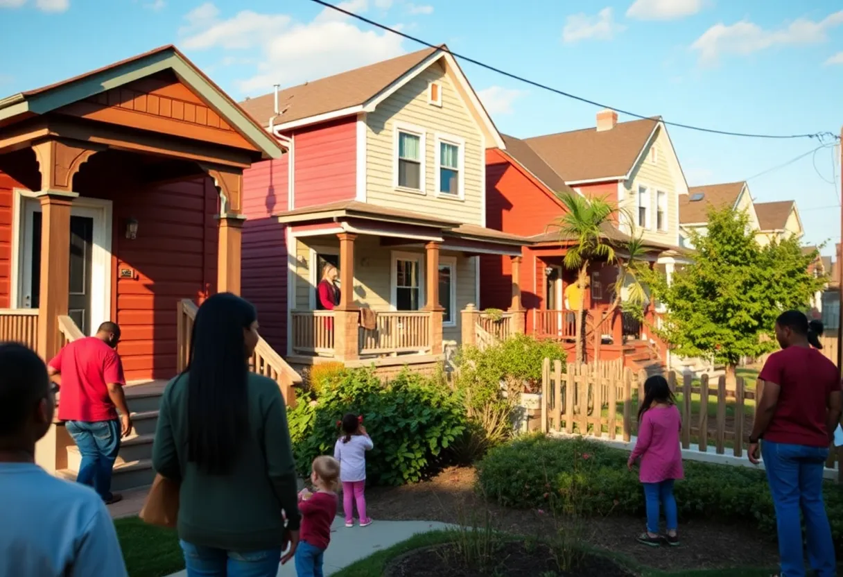 Community participating in home repair initiatives in District 3