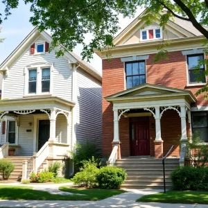 Renovated homes in Garland Street neighborhood Detroit