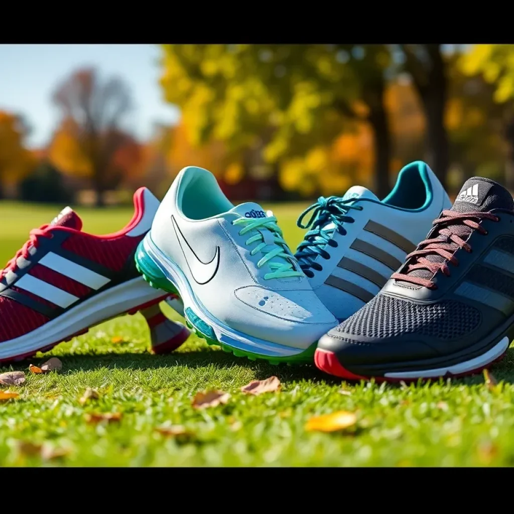 Assorted golf shoes on sale at Amazon's Big Deal Days event.