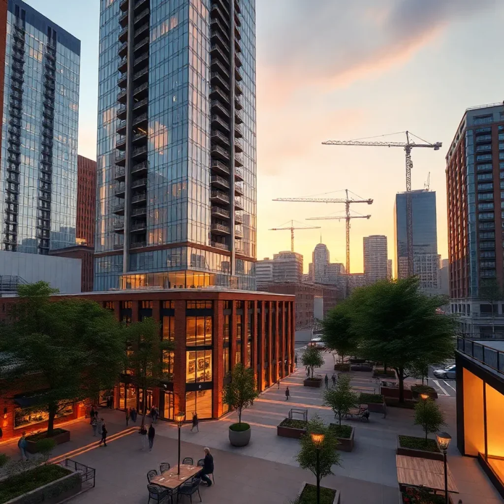 49-story mixed-use tower and public plaza on Hudson's site in downtown Detroit
