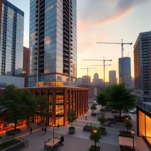 49-story mixed-use tower and public plaza on Hudson's site in downtown Detroit