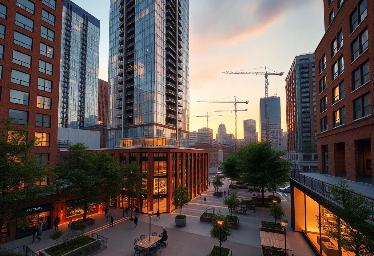 49-story mixed-use tower and public plaza on Hudson's site in downtown Detroit