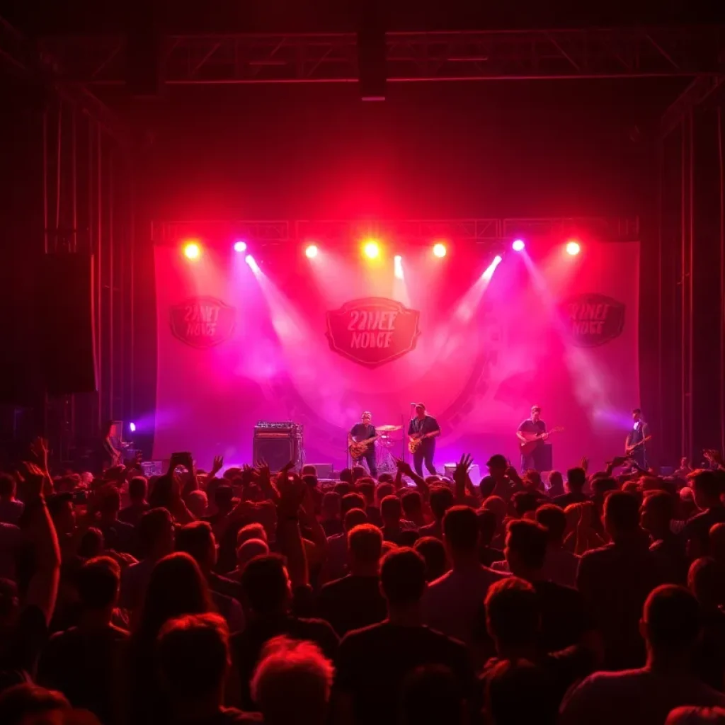 Kickback performing at hardcore music festival