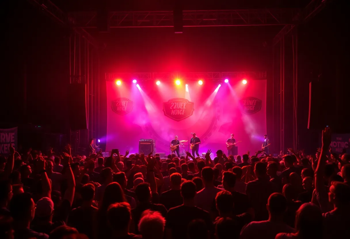 Kickback performing at hardcore music festival