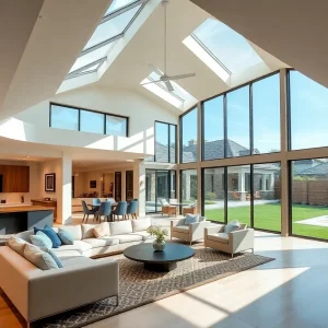 Custom luxury home with modern design in Scio Township
