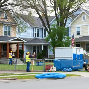 Renovated homes in Pontiac showcasing improvements from the Home Repair Program.