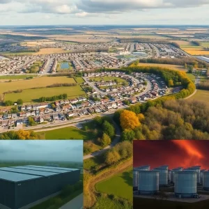 Community protest against AI data center development