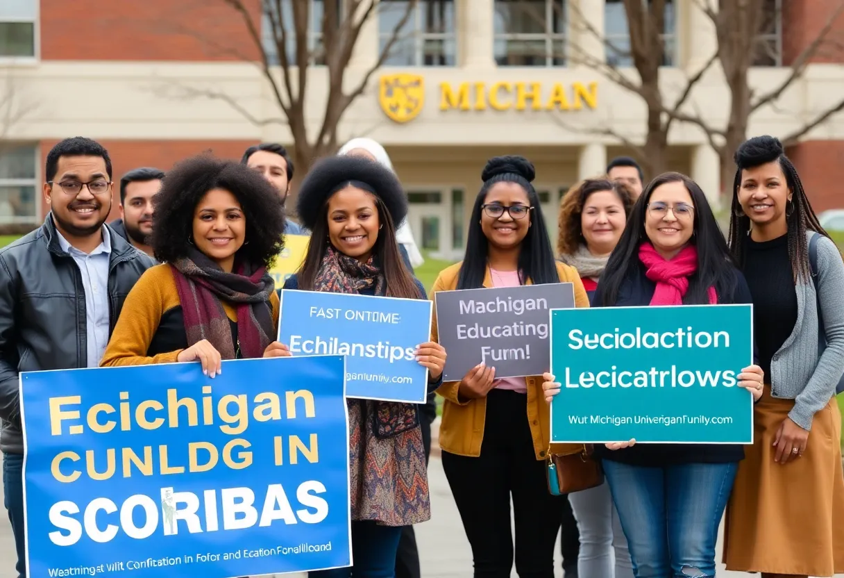 Group of advocates promoting education funding in Michigan