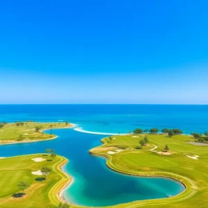 Scenic view of Belek golf course in Turkey