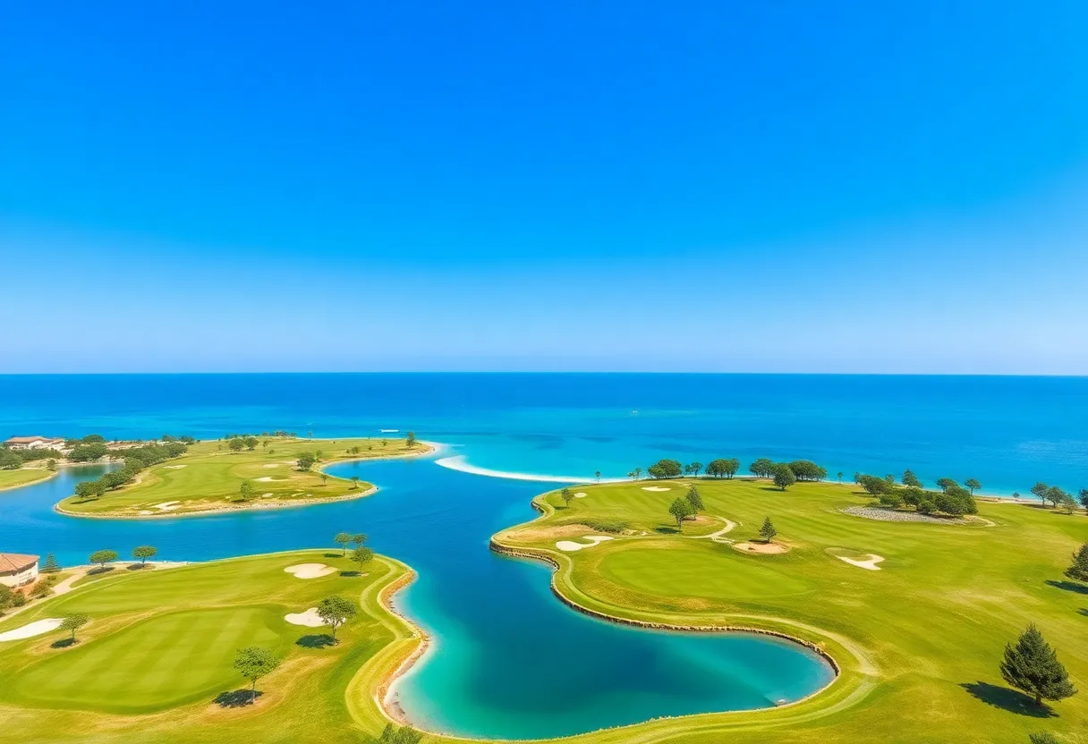 Scenic view of Belek golf course in Turkey