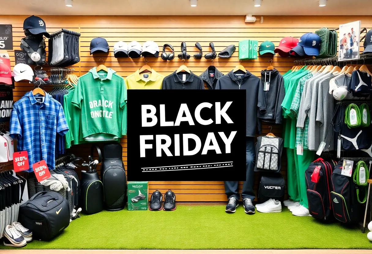 Golf gear and apparel on sale for Black Friday