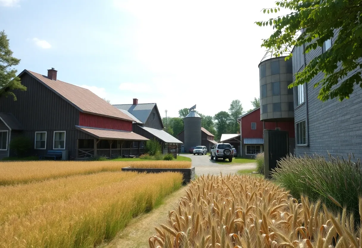 Chelsea Milling Company showcasing local wheat fields and community collaboration