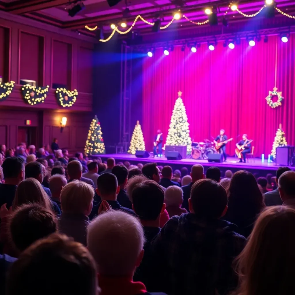 Audience enjoying the Christmas Together Tour concert